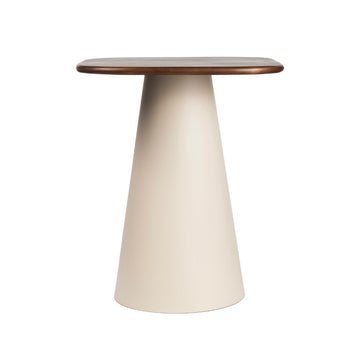Skye 18" Modern Rustic Wood/Metal Accent Table